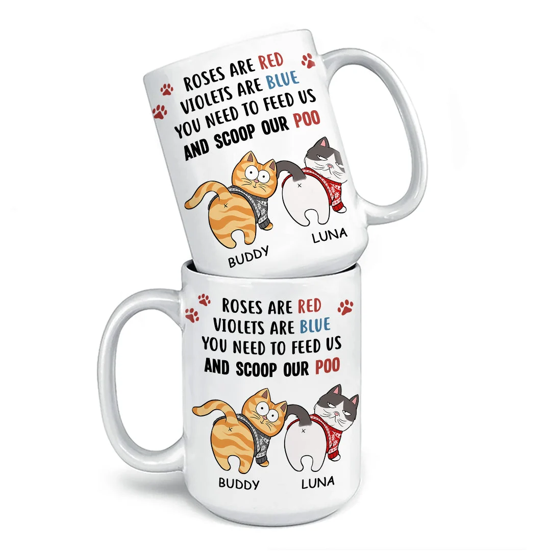 Every Treat You Fake We'll Be Watching You - Cat Personalized Custom Mug - Christmas Gift For Pet Owners, Pet Lovers - Image 3