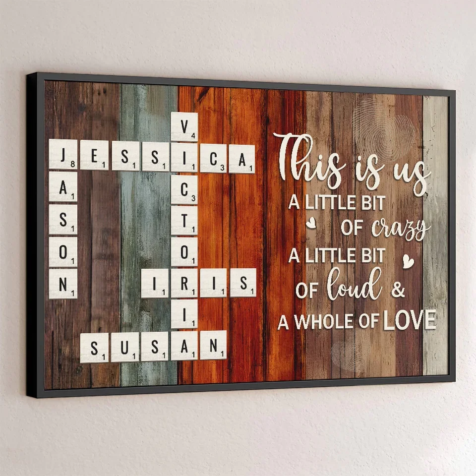 Family Love Is The Strongest Foundation - Family Personalized Custom Horizontal Poster - Christmas Gift For Family Members