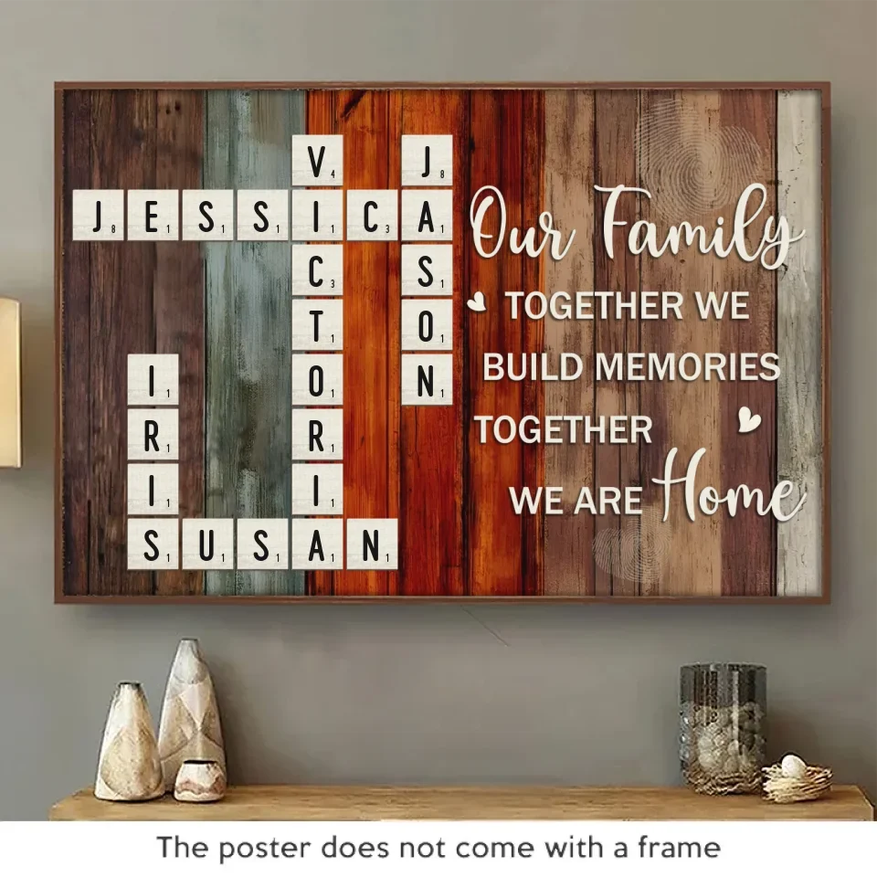 Family Love Is The Strongest Foundation - Family Personalized Custom Horizontal Poster - Christmas Gift For Family Members - Image 2