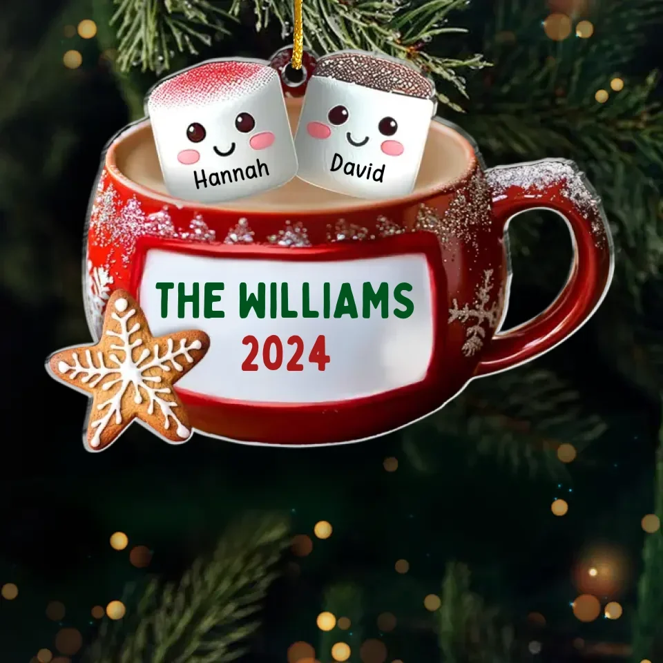 Family Makes Holiday Memories Sweeter - Family Personalized Custom Ornament - Acrylic Custom Shaped - Christmas Gift For Family Members - Image 2