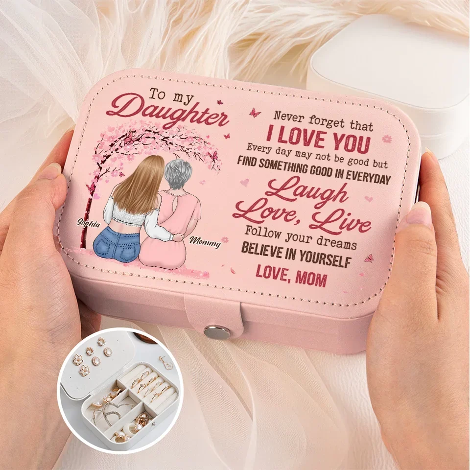 Find Something Good In Everyday - Family Personalized Custom Jewelry Case - Gift For Mom, Grandma - Image 4
