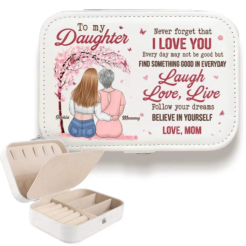 Find Something Good In Everyday - Family Personalized Custom Jewelry Case - Gift For Mom, Grandma - Image 5