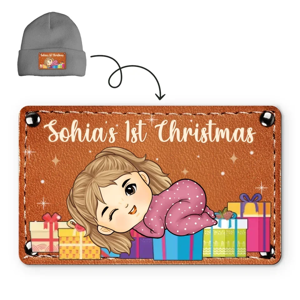 First Christmas Snuggles, First Christmas Giggles - Family Personalized Custom Baby Beanie Hat - Christmas Gift For Baby Kids, Newborn Baby - Image 7
