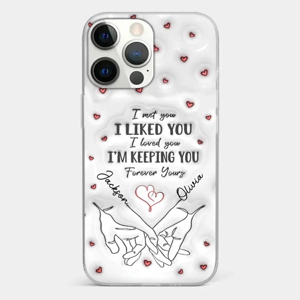 From Our First Kiss Till Our Last Breath - Couple Personalized Custom 3D Inflated Effect Printed Clear Phone Case - Gift For Husband Wife, Anniversary - Image 20