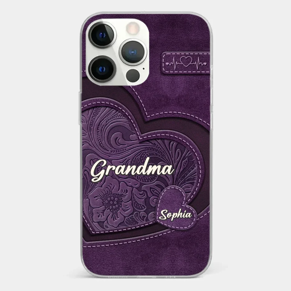 Grandma, Your Love Has Shaped Me In Lasting Ways - Family Personalized Custom Clear Phone Case - Gift For Mom, Grandma - Image 19