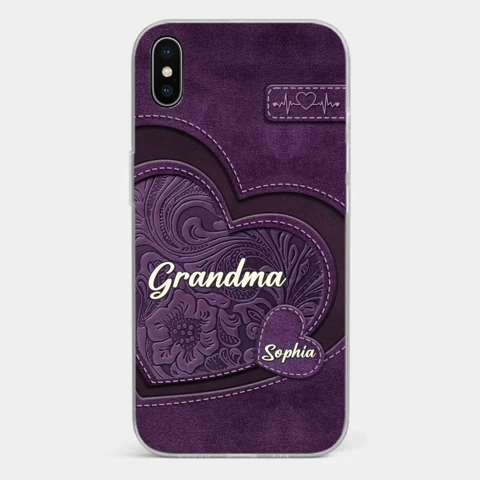 Grandma, Your Love Has Shaped Me In Lasting Ways - Family Personalized Custom Clear Phone Case - Gift For Mom, Grandma - Image 24