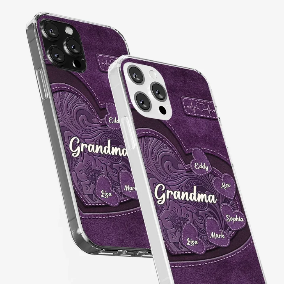 Grandma, Your Love Has Shaped Me In Lasting Ways - Family Personalized Custom Clear Phone Case - Gift For Mom, Grandma - Image 34