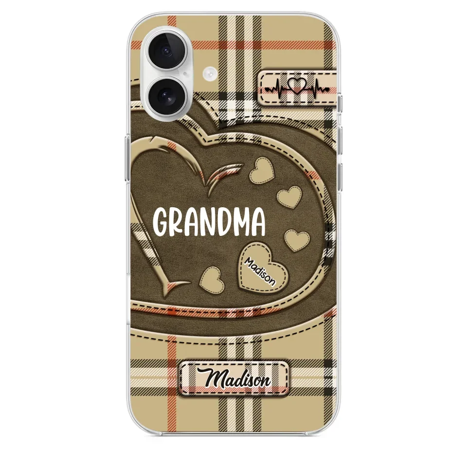 Her Love Is A Legacy That Never Fades - Family Personalized Custom Clear Phone Case - Gift For Mom, Grandma - Image 29