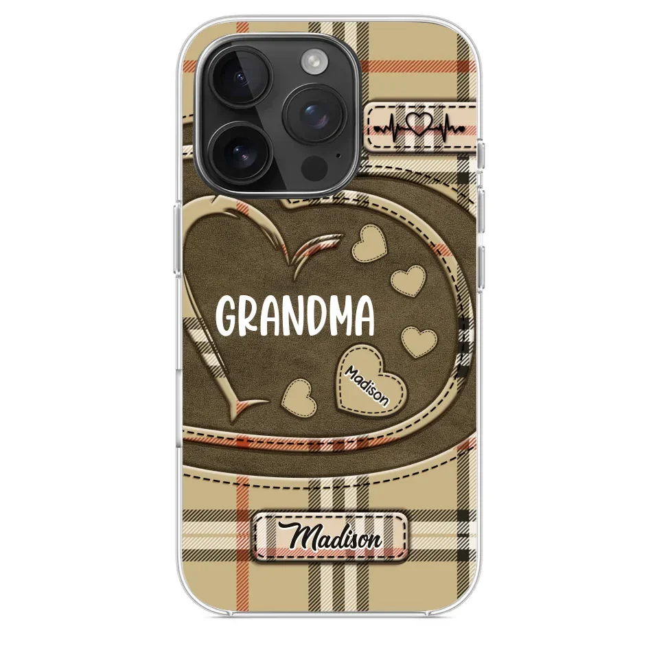 Her Love Is A Legacy That Never Fades - Family Personalized Custom Clear Phone Case - Gift For Mom, Grandma - Image 30