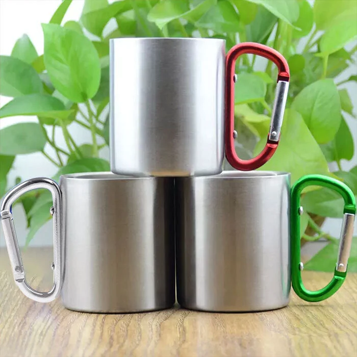 Husband & Wife Camping Partners For Life - Personalized Carabiner Camping Mug - Gift For Camping Lovers - Image 4