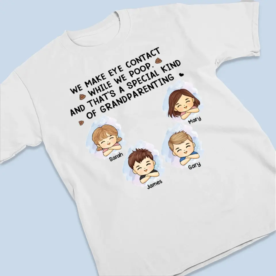 I Make Brow Contact Before I Make Eye Contact - Family Personalized Custom Unisex T-shirt, Hoodie, Sweatshirt - Gift For Family Members - Image 3