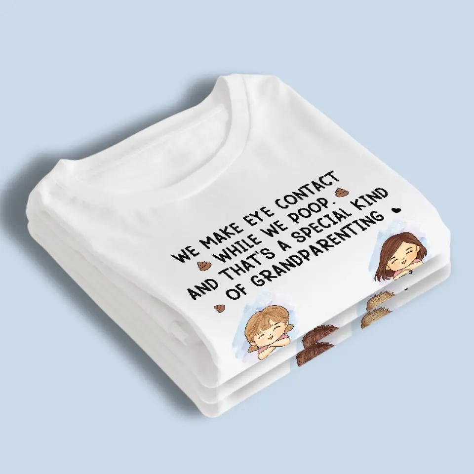 I Make Brow Contact Before I Make Eye Contact - Family Personalized Custom Unisex T-shirt, Hoodie, Sweatshirt - Gift For Family Members - Image 4