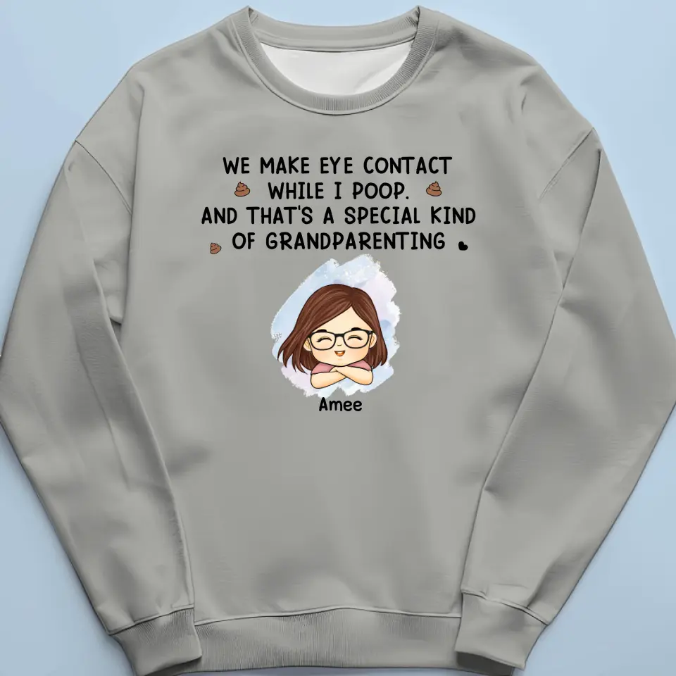 I Make Brow Contact Before I Make Eye Contact - Family Personalized Custom Unisex T-shirt, Hoodie, Sweatshirt - Gift For Family Members - Image 6