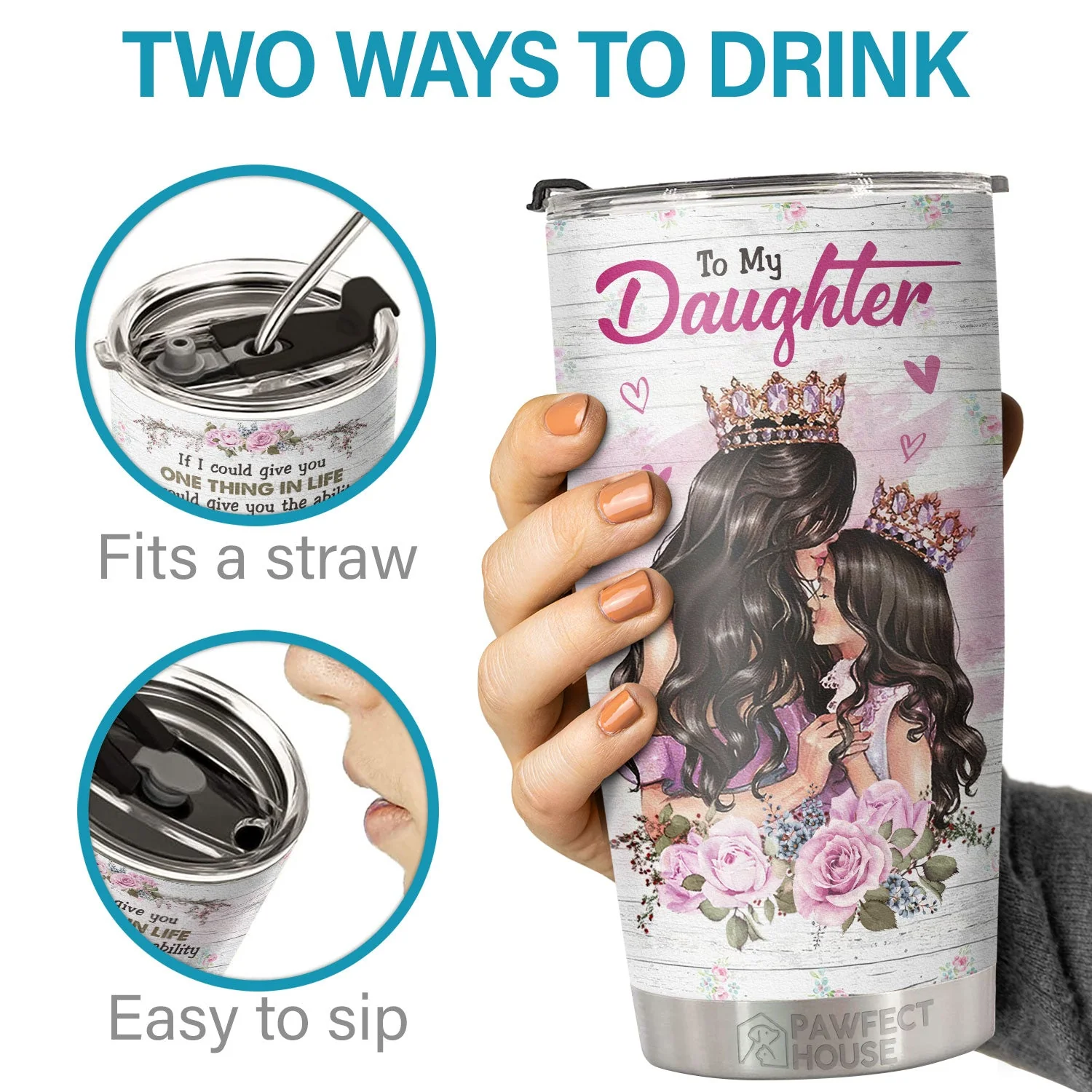 I Want You To Realize How Special You Are To Me - Tumbler - To My Daughter, Gift For Daughter, Daughter Gift From Mom, Birthday Gift For Daughter - Image 3