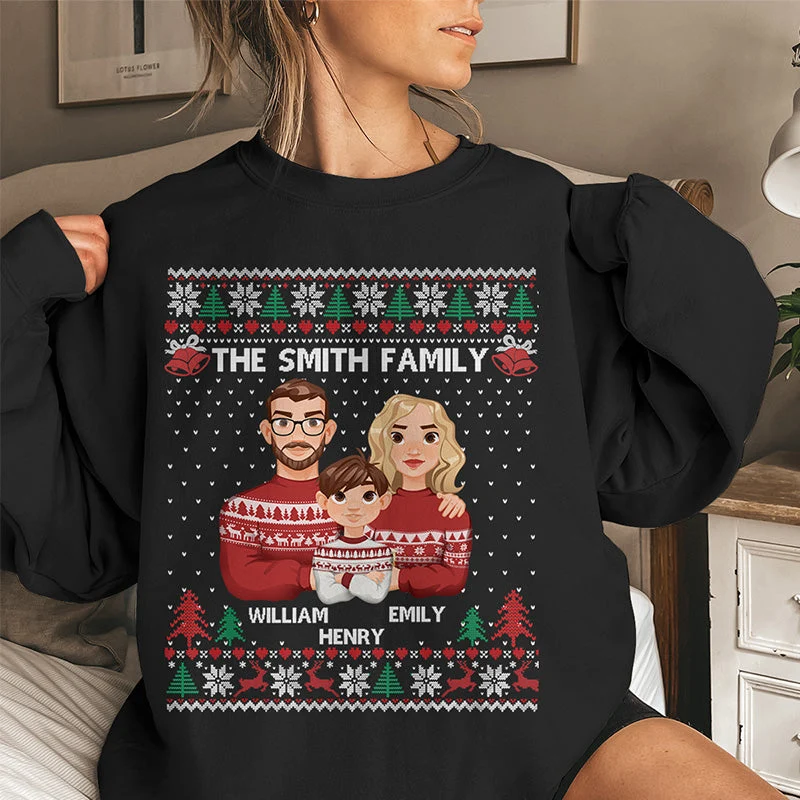 It's The Most Beautiful Time Of The Year - Family Personalized Custom Unisex T-shirt, Hoodie, Sweatshirt - Christmas Gift For Family Members - Image 2