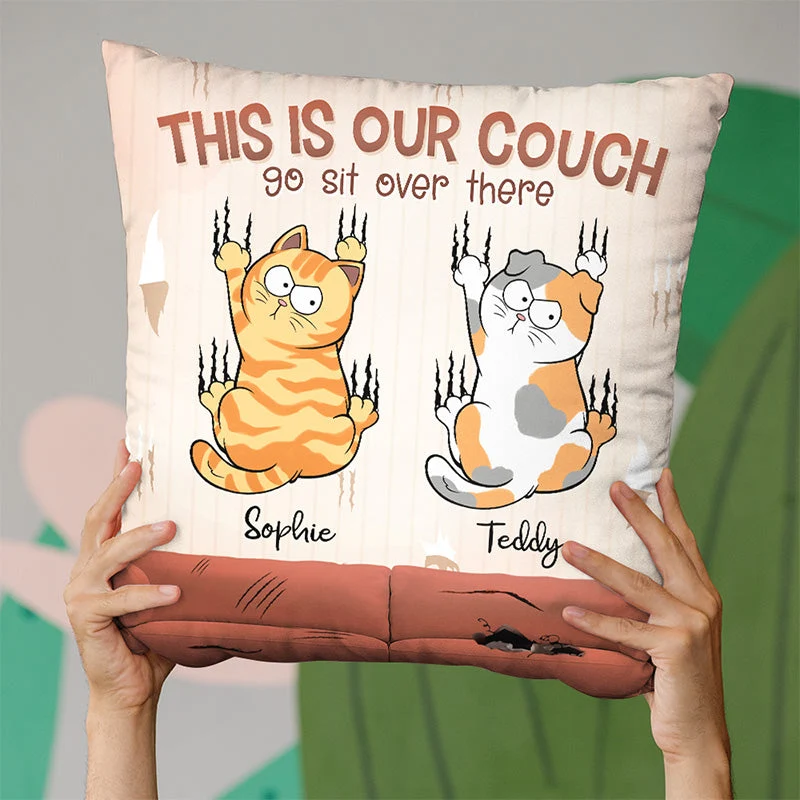 Life Is Better On The Couch - Cat Personalized Custom Pillow - Christmas Gift For Pet Owners, Pet Lovers - Image 3