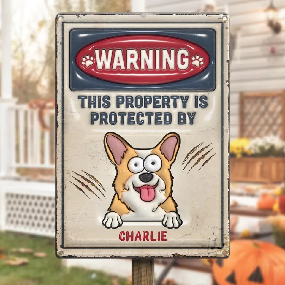 Life Would Be Ruff Without You - Dog Personalized Custom 3D Inflated Effect Printed Metal Sign - House Warming Gift For Pet Owners, Pet Lovers - Image 4