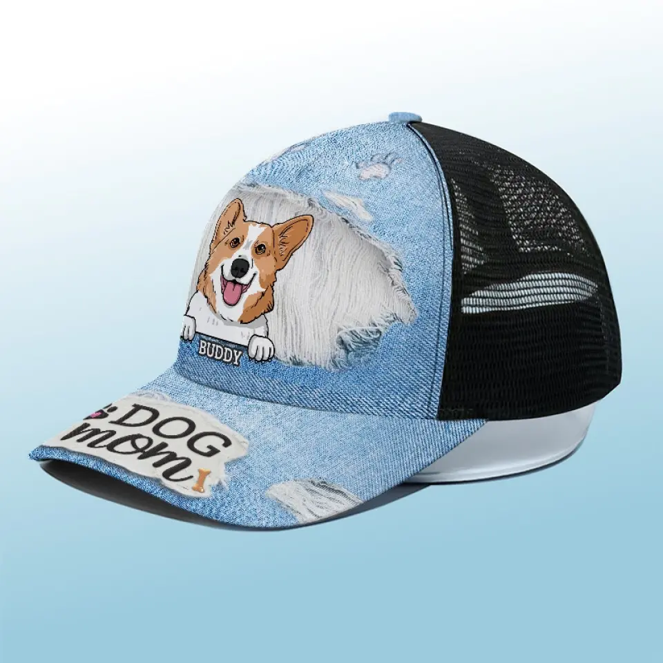 Life Would Be Ruff Without You - Dog Personalized Custom Mesh-back Baseball Cap, Baseball Trucker Cap - Gift For Pet Owners, Pet Lovers - Image 4