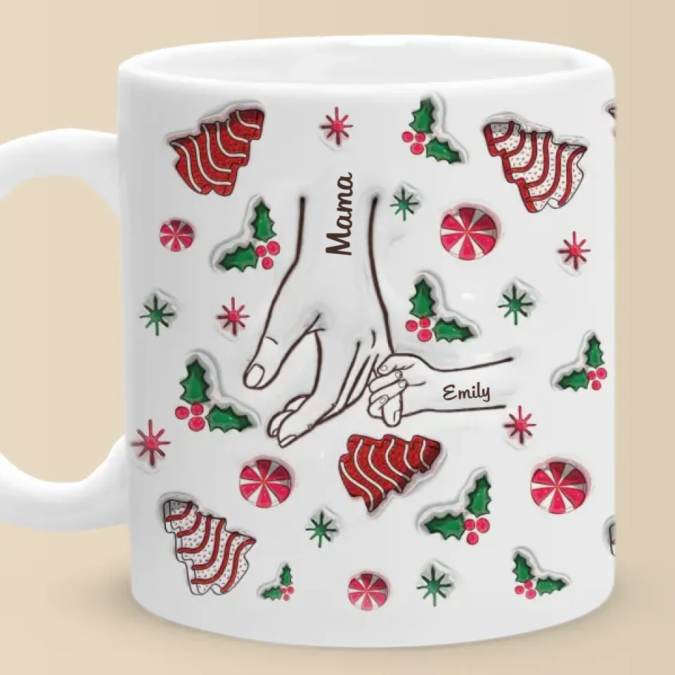 Little Things Create Big Memories With Family - Family Personalized Custom 3D Inflated Effect Printed Mug - Christmas Gift For Gift For Mom, Grandma - Image 6