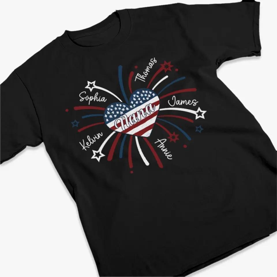 Loving My Mother Is My Highest Calling - Family Personalized Custom Unisex T-shirt, Hoodie, Sweatshirt - 4th Of July, Gift For Mom, Grandma - Image 4