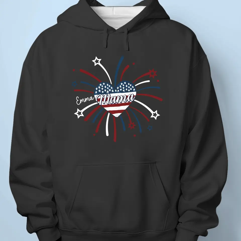 Loving My Mother Is My Highest Calling - Family Personalized Custom Unisex T-shirt, Hoodie, Sweatshirt - 4th Of July, Gift For Mom, Grandma - Image 5