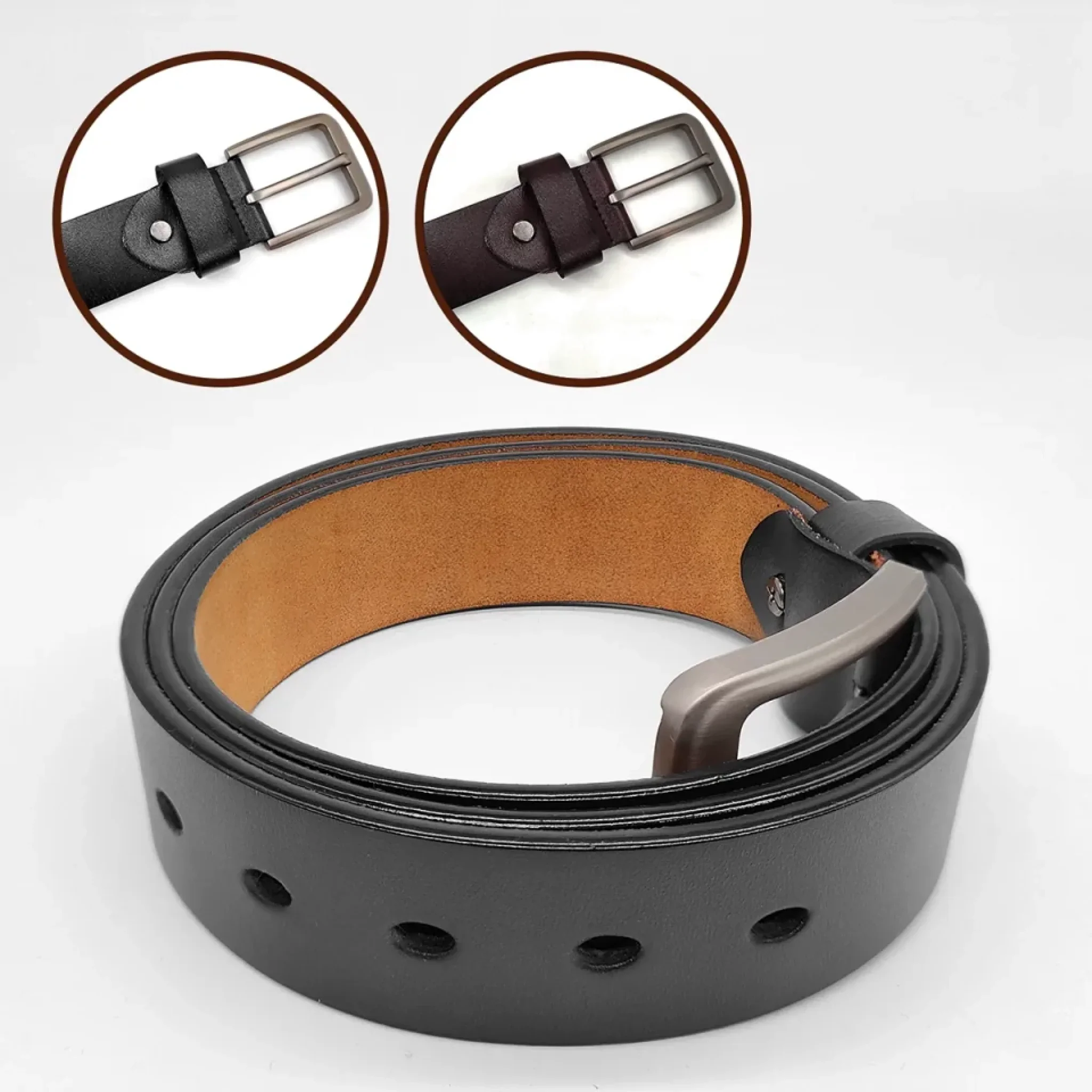 Lucky To Have You In Life - Family Personalized Custom Engraved Leather Belt - Father's Day, Gift For Dad, Grandpa - Image 5