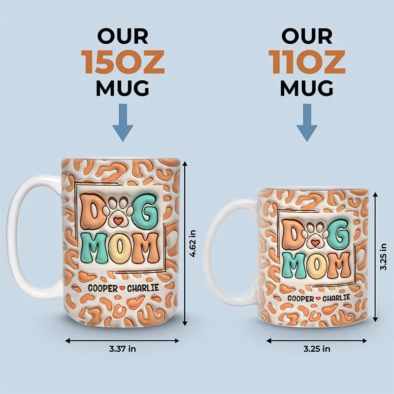 Merry Christmas Santa Paws - Dog & Cat Personalized Custom 3D Inflated Effect Printed Mug - Christmas Gift For Pet Owners, Pet Lovers - Image 4