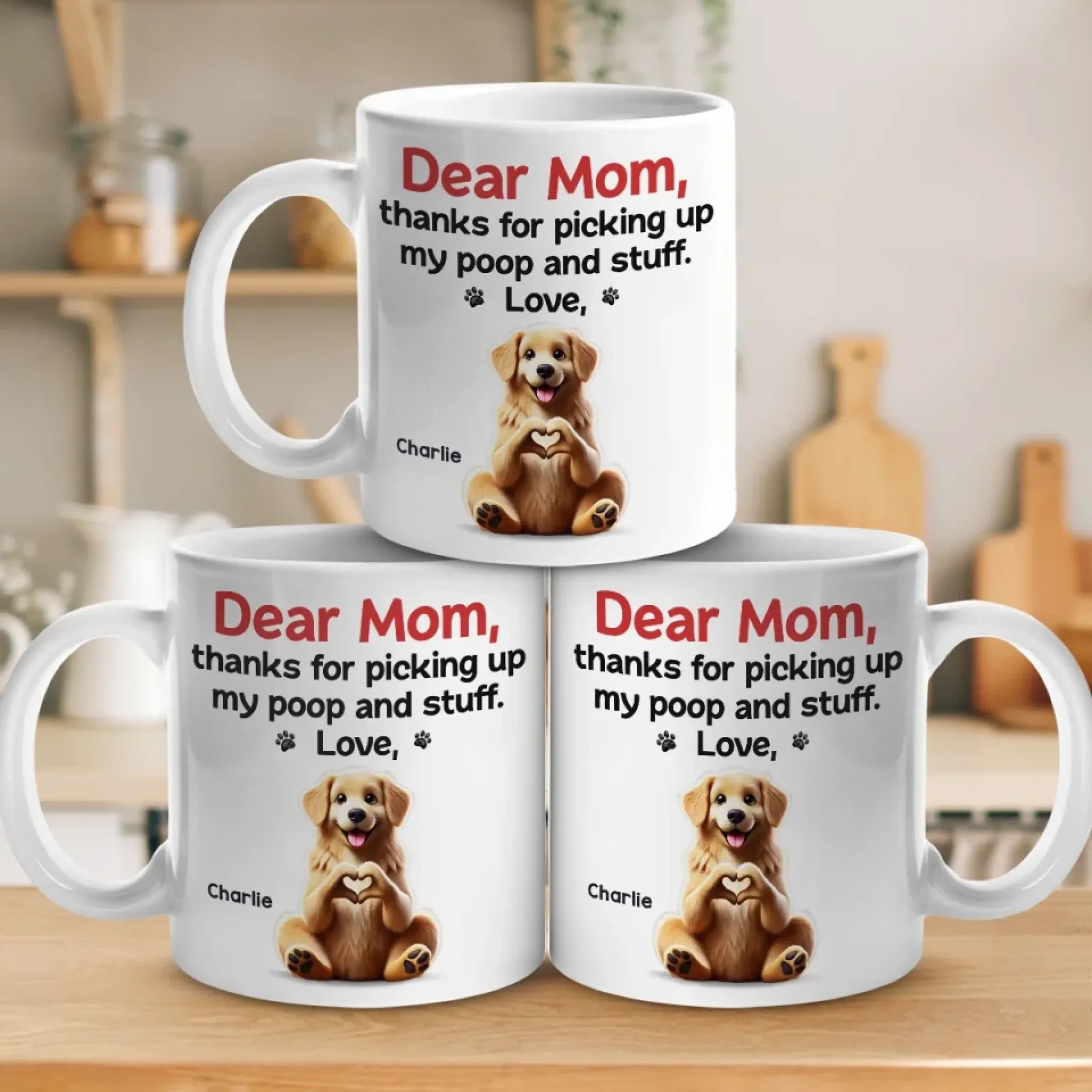 Mom, You Make My Tail Wag With Love - Dog Personalized Custom Mug - Mother's Day, Gift For Pet Owners, Pet Lovers - Image 4