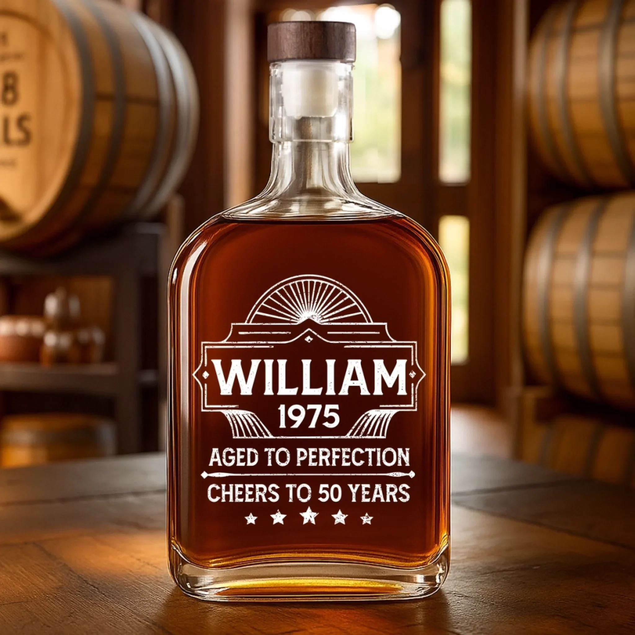 My Classic, My Love - Couple Personalized Custom Whiskey Bottle - Birthday, Anniversary Gift For Husband - Image 4
