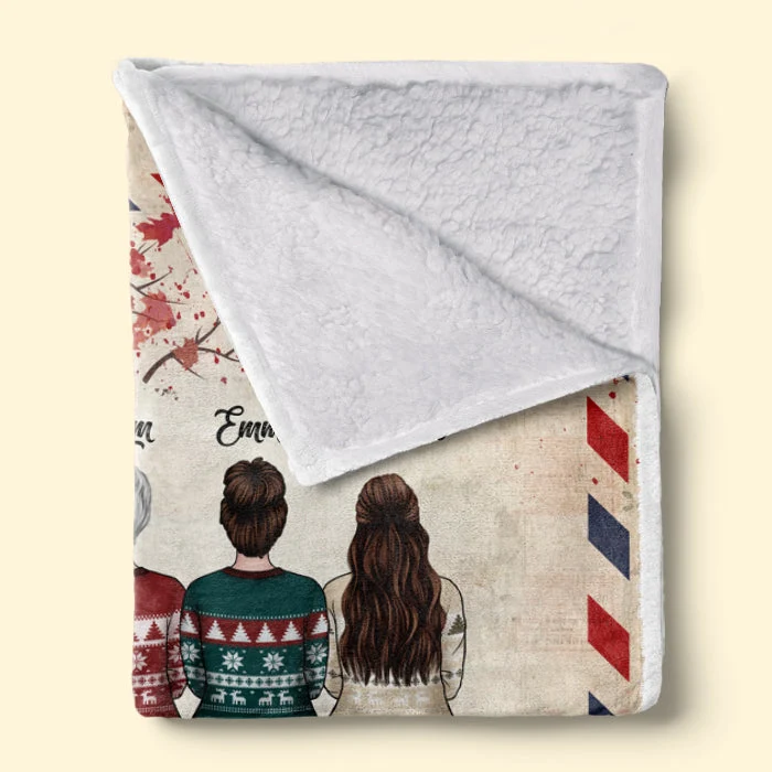 My Dear Mom I Need To Say I Love You - Family Personalized Custom Blanket - Christmas Gift For Mom From Daughter - Image 3