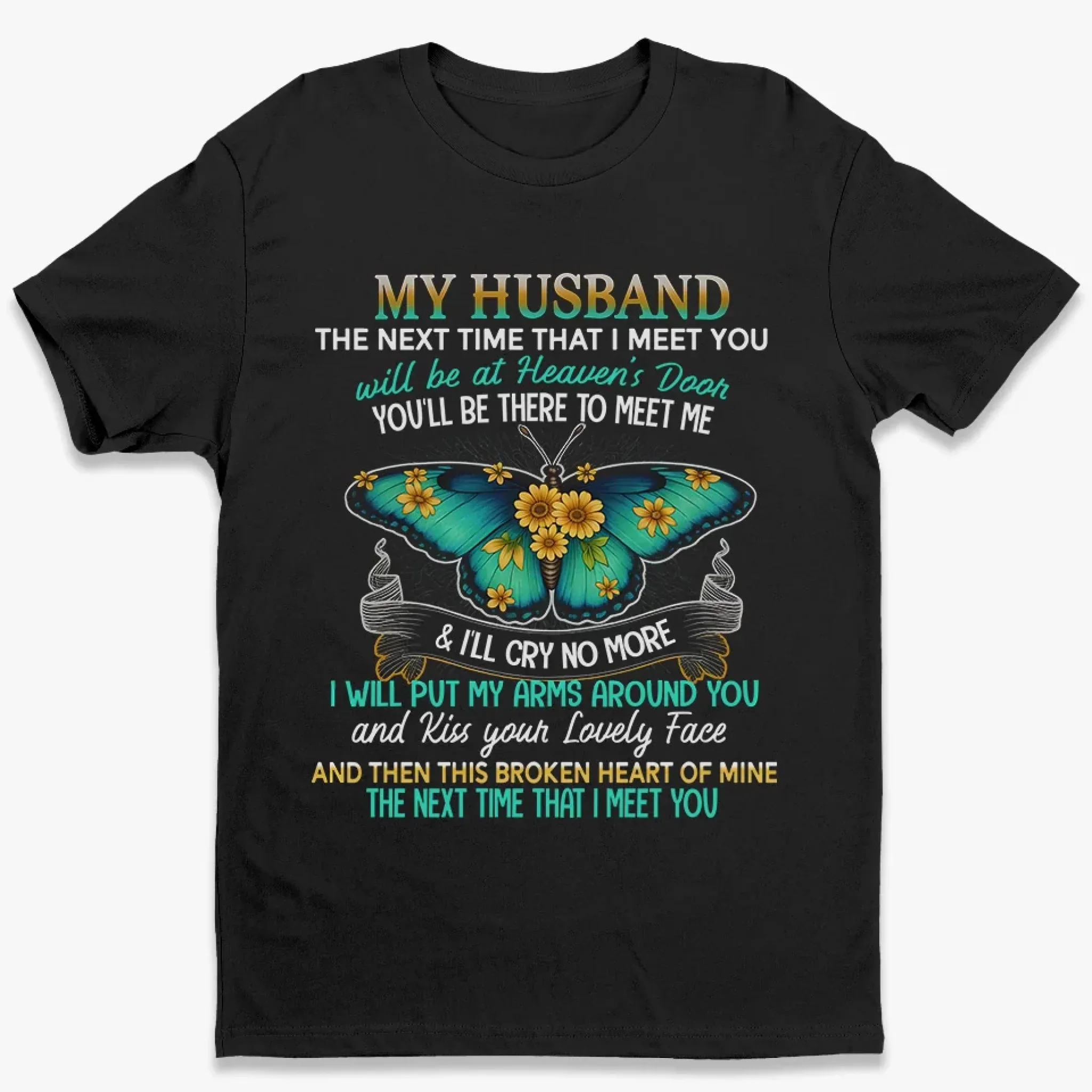 My Heart Remembers, My Soul Awaits - Memorial Personalized Custom Unisex T-shirt, Premium T-shirt, Hoodie - Sympathy Gift For Family Members