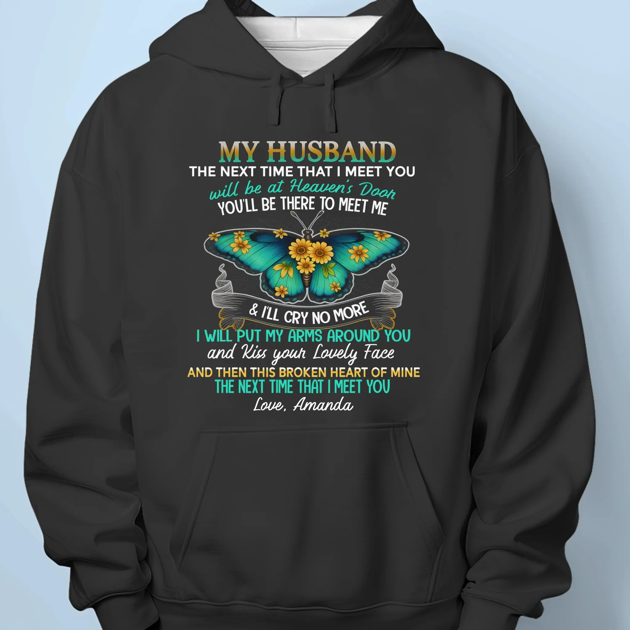My Heart Remembers, My Soul Awaits - Memorial Personalized Custom Unisex T-shirt, Premium T-shirt, Hoodie - Sympathy Gift For Family Members - Image 7