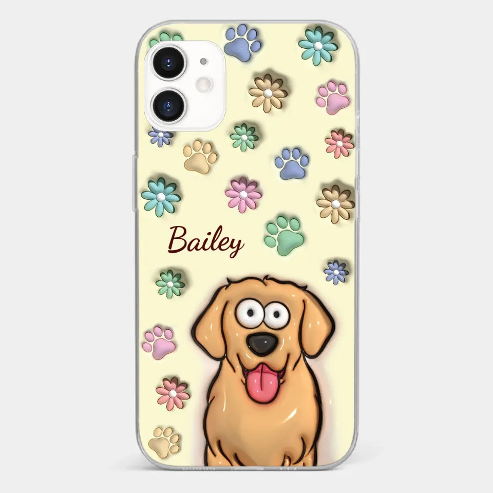 My Pet’s Happiness Is My Daily Mission - Dog & Cat Personalized Custom 3D Inflated Effect Printed Clear Phone Case - Gift For Pet Owners, Pet Lovers - Image 6