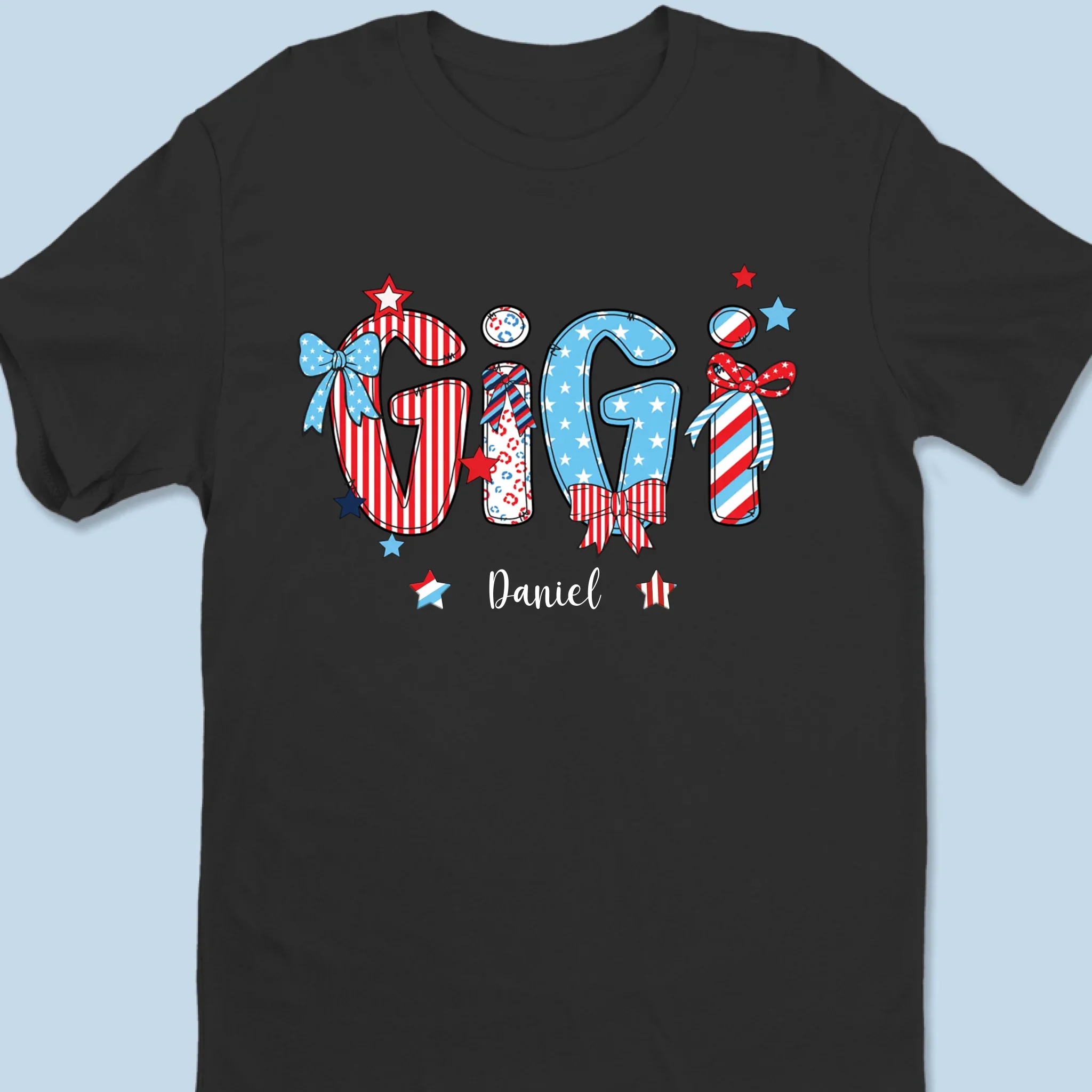 My Stars Shine With You - Family Personalized Custom Unisex T-shirt, Premium T-shirt, Hoodie - 4th Of July, Gift For Mom, Grandma - Image 6