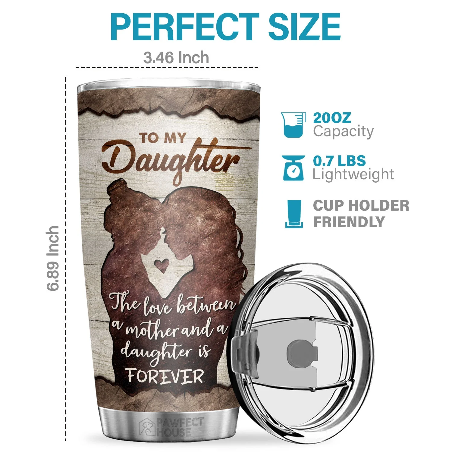 Never Forget The Most Important Thing Is To Enjoy Your Life - Tumbler - To My Daughter, Gift For Daughter, Daughter Gift From Mom, Birthday Gift For Daughter - Image 2