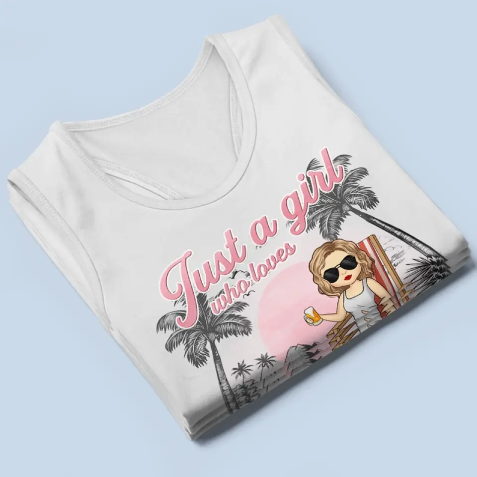No One Likes A Shady Beach - Bestie Personalized Custom Racer Back Tank Top - Gift For Best Friends, BFF, Sisters - Image 5