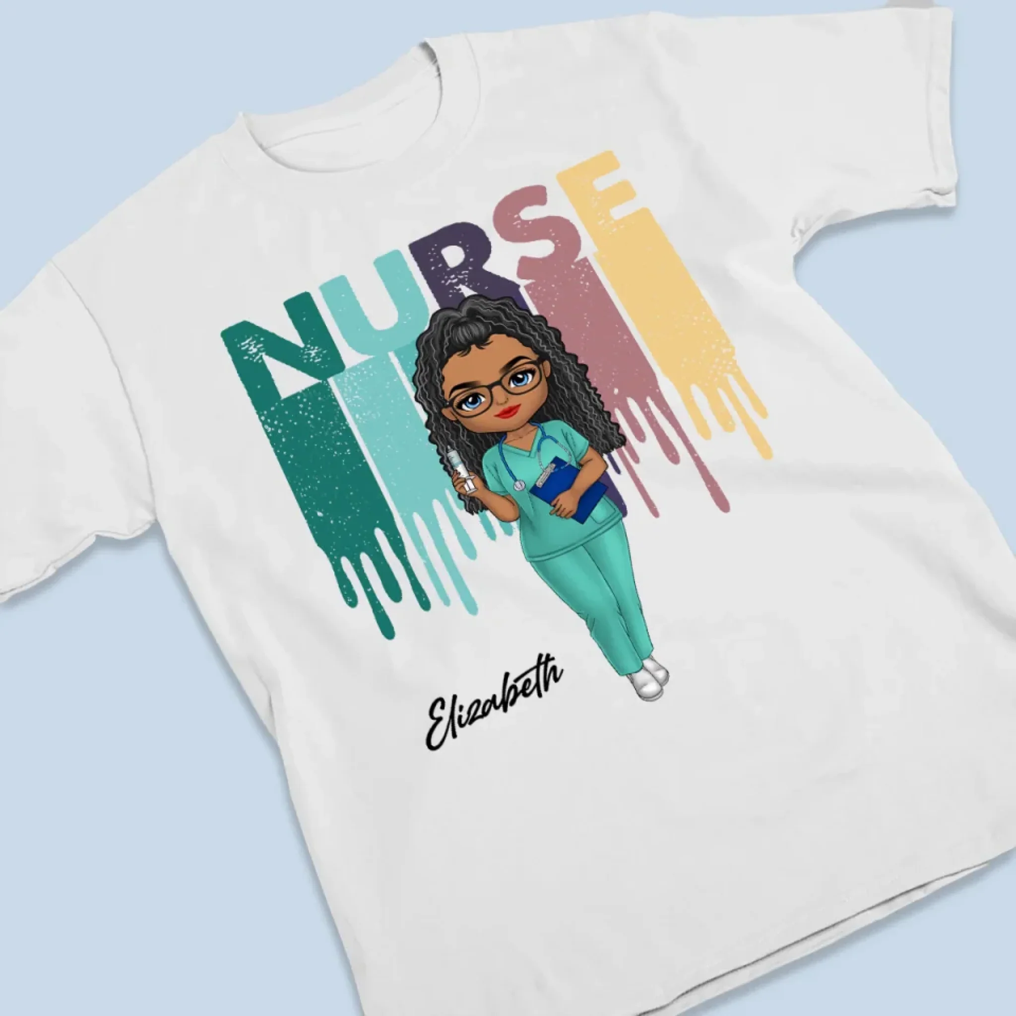 Nurse Vibes Only - Nurse Personalized Custom Unisex T-shirt, Premium T-shirt, Hoodie - Appreciation, Thank You Gift, Nurse Life, Doctor Life - Image 3