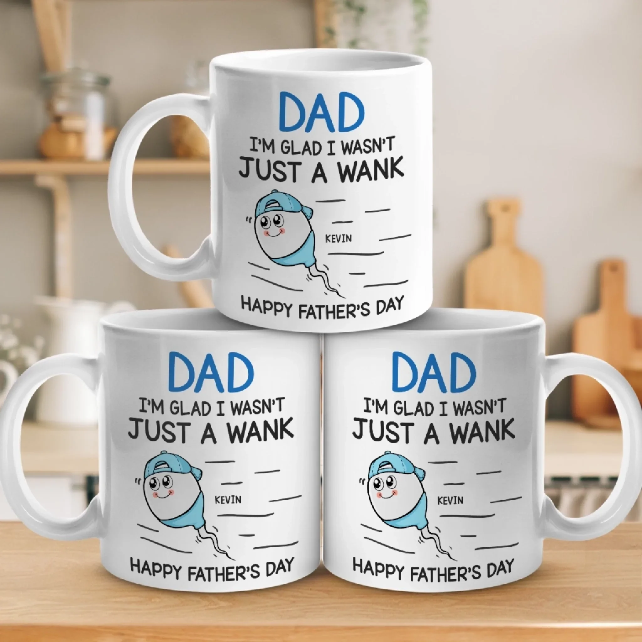 One Squirt Of Greatness, Cheers Dad - Family Personalized Custom Mug - Father's Day, Gift For Dad - Image 4