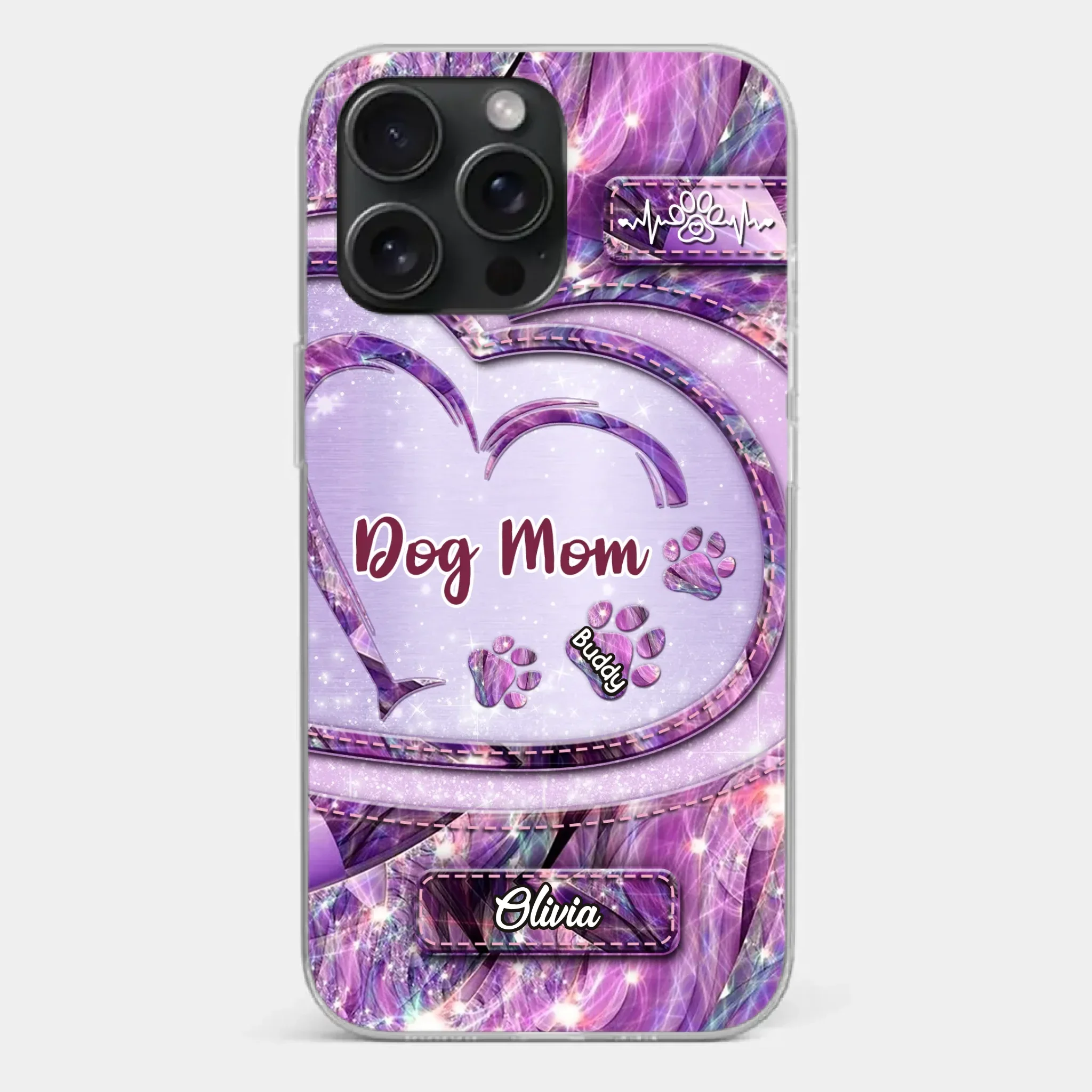 Paw Prints On My Heart - Dog Personalized Custom Clear Phone Case - Gift For Pet Owners, Pet Lovers - Image 22