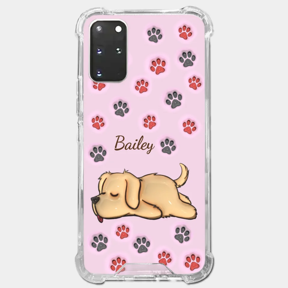 Pawsitively Loved - Dog & Cat Personalized Custom 3D Inflated Effect Printed Clear Phone Case - Gift For Pet Owners, Pet Lovers - Image 39