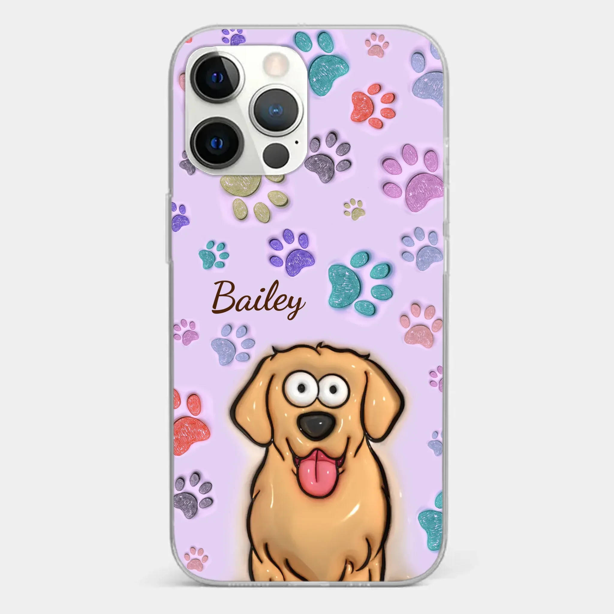 Pets Are The Best Kind Of Therapy - Dog & Cat Personalized Custom 3D Inflated Effect Printed Clear Phone Case - Gift For Pet Owners, Pet Lovers - Image 12