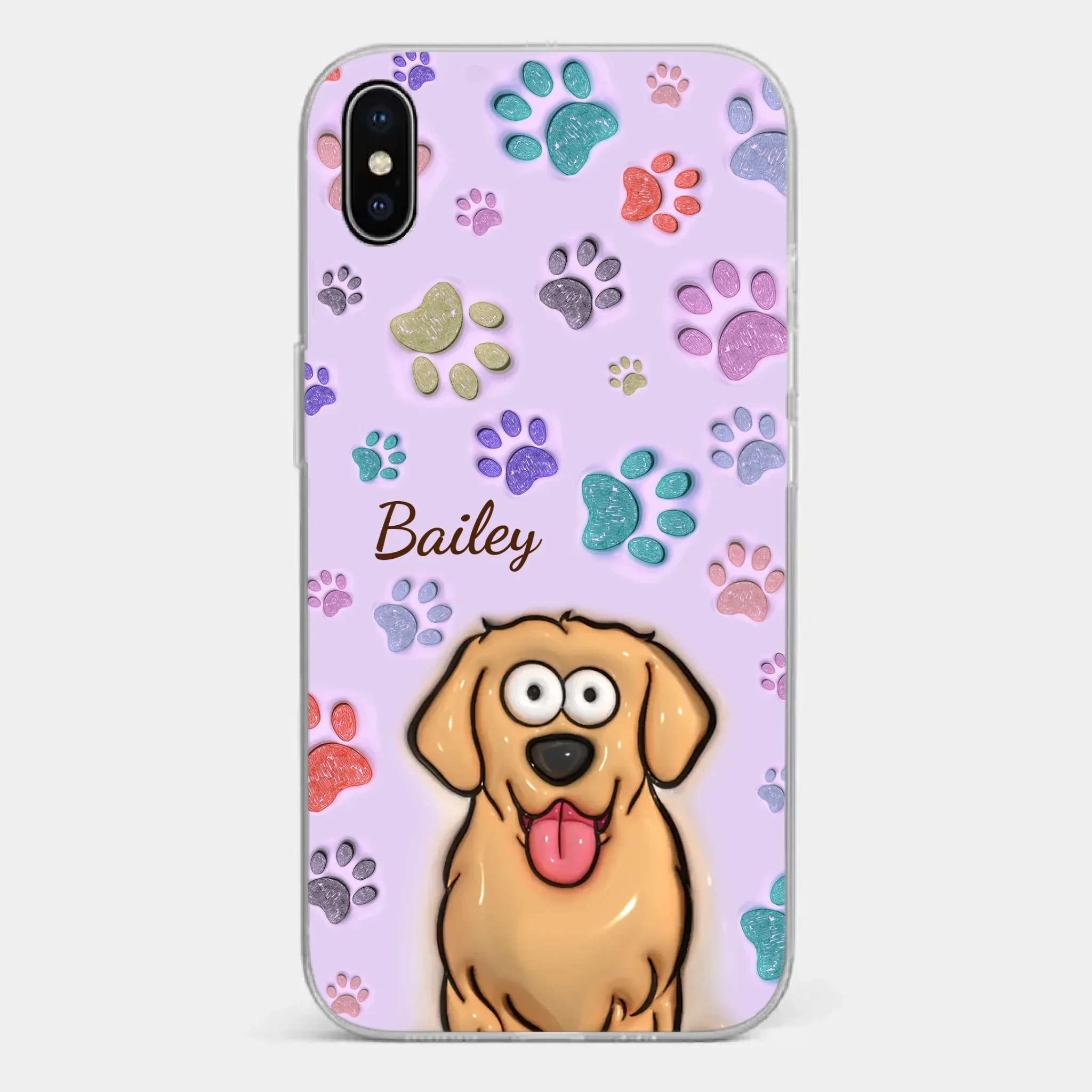 Pets Are The Best Kind Of Therapy - Dog & Cat Personalized Custom 3D Inflated Effect Printed Clear Phone Case - Gift For Pet Owners, Pet Lovers - Image 24