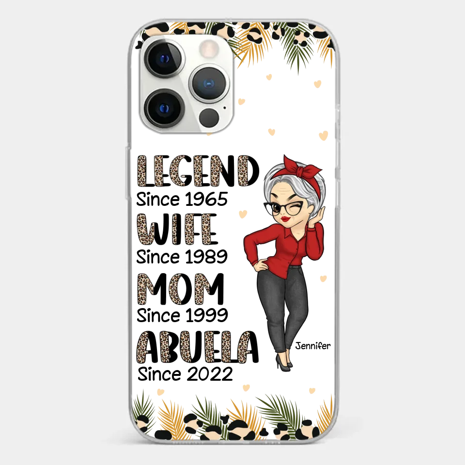 Promoted To Great Grandma - Family Personalized Custom Clear Phone Case - Gift For Mom, Grandma - Image 12