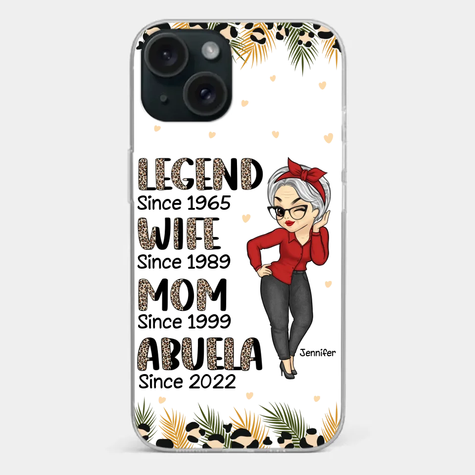 Promoted To Great Grandma - Family Personalized Custom Clear Phone Case - Gift For Mom, Grandma - Image 22