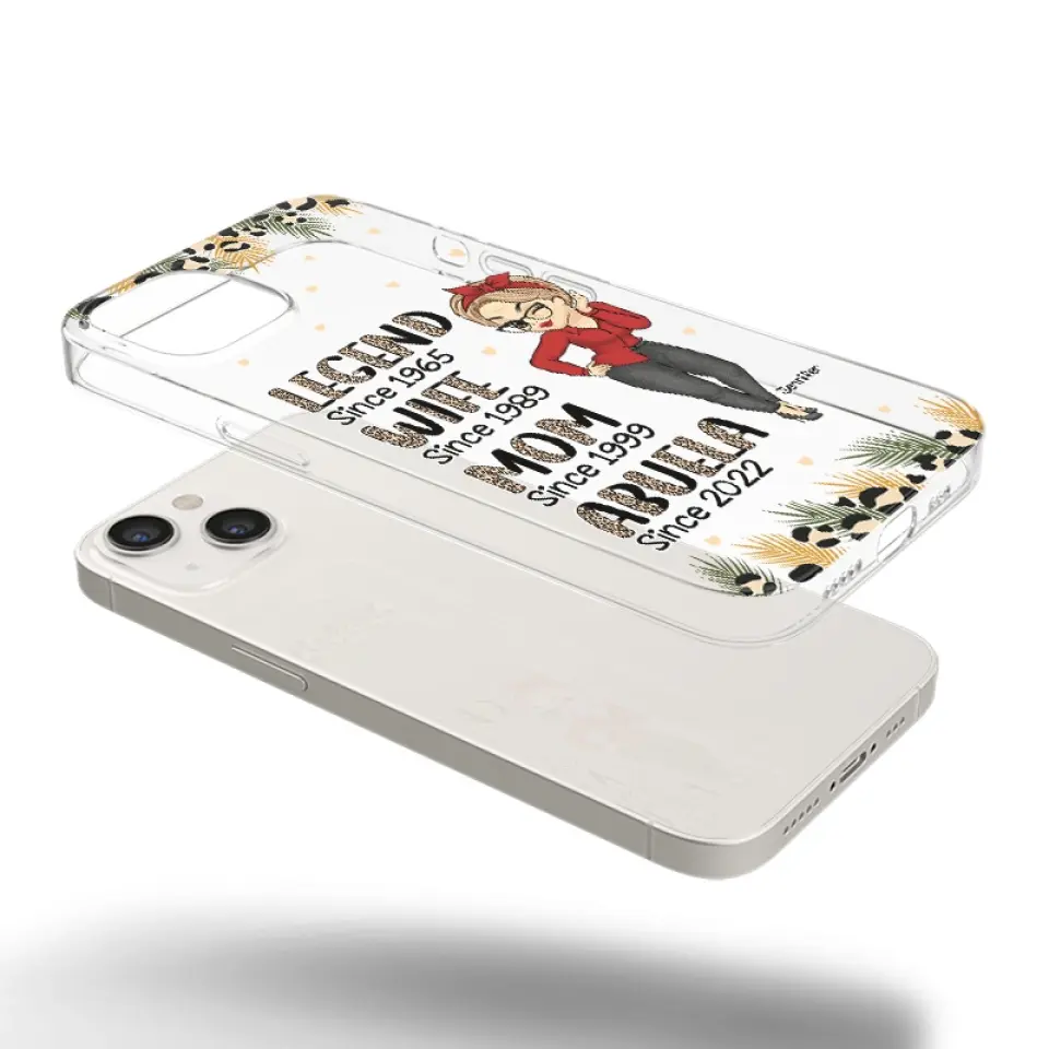 Promoted To Great Grandma - Family Personalized Custom Clear Phone Case - Gift For Mom, Grandma - Image 26