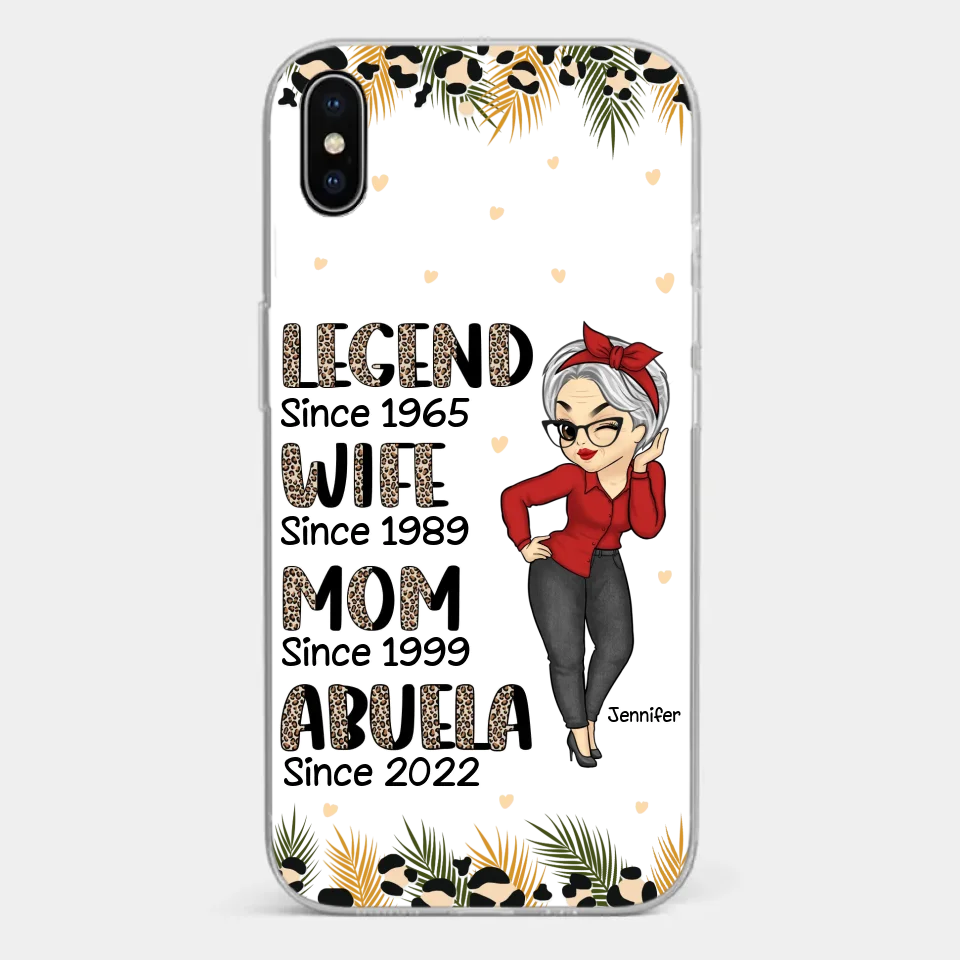 Promoted To Great Grandma - Family Personalized Custom Clear Phone Case - Gift For Mom, Grandma - Image 27