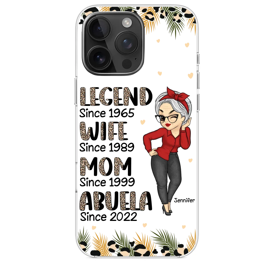 Promoted To Great Grandma - Family Personalized Custom Clear Phone Case - Gift For Mom, Grandma - Image 35