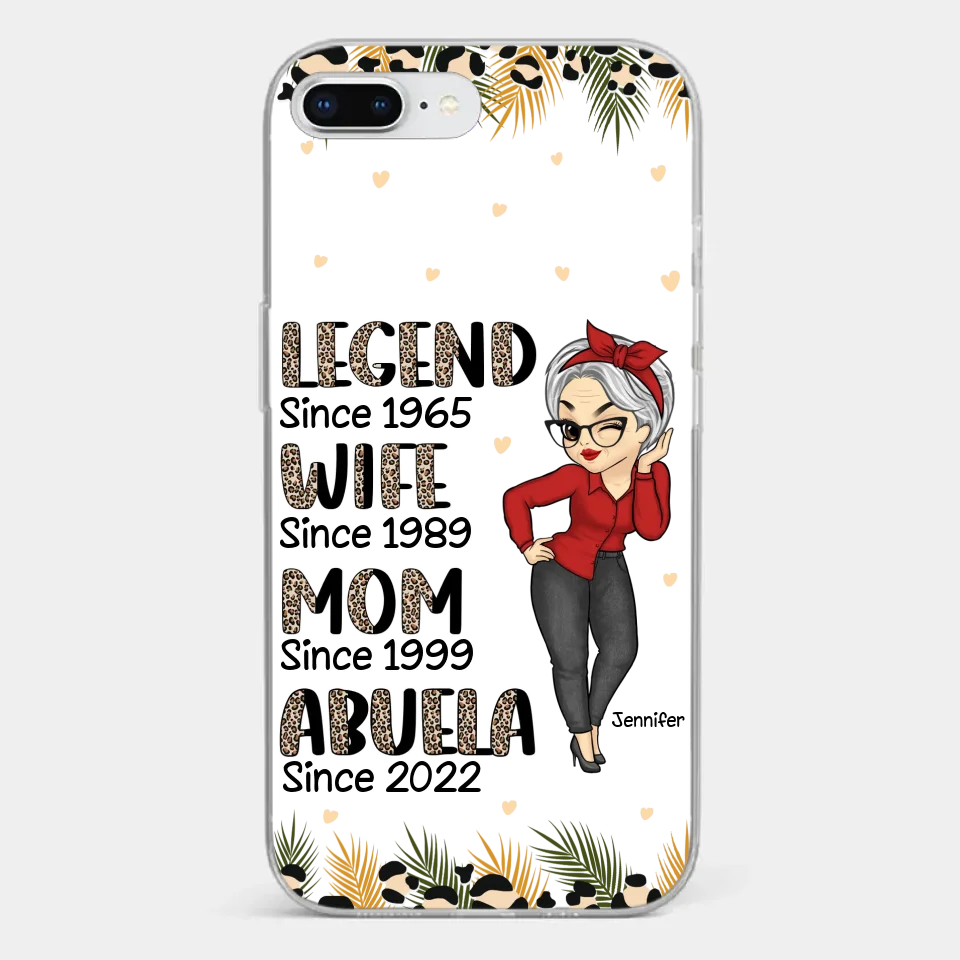 Promoted To Great Grandma - Family Personalized Custom Clear Phone Case - Gift For Mom, Grandma - Image 5