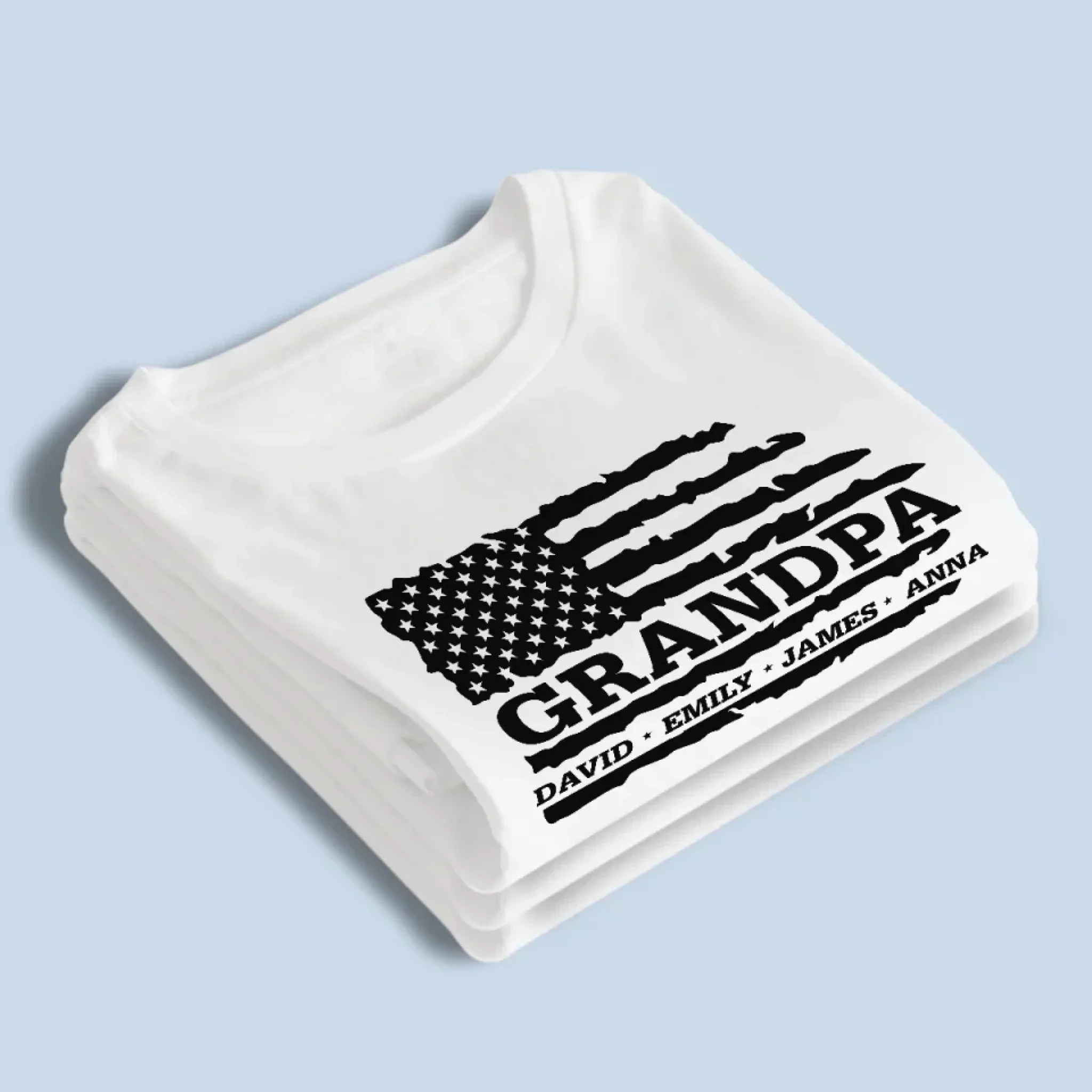 Proud To Be Grandpa - Family Personalized Custom Unisex T-shirt, Premium T-shirt, Hoodie - Father's Day, Gift For Dad, Grandpa - Image 4