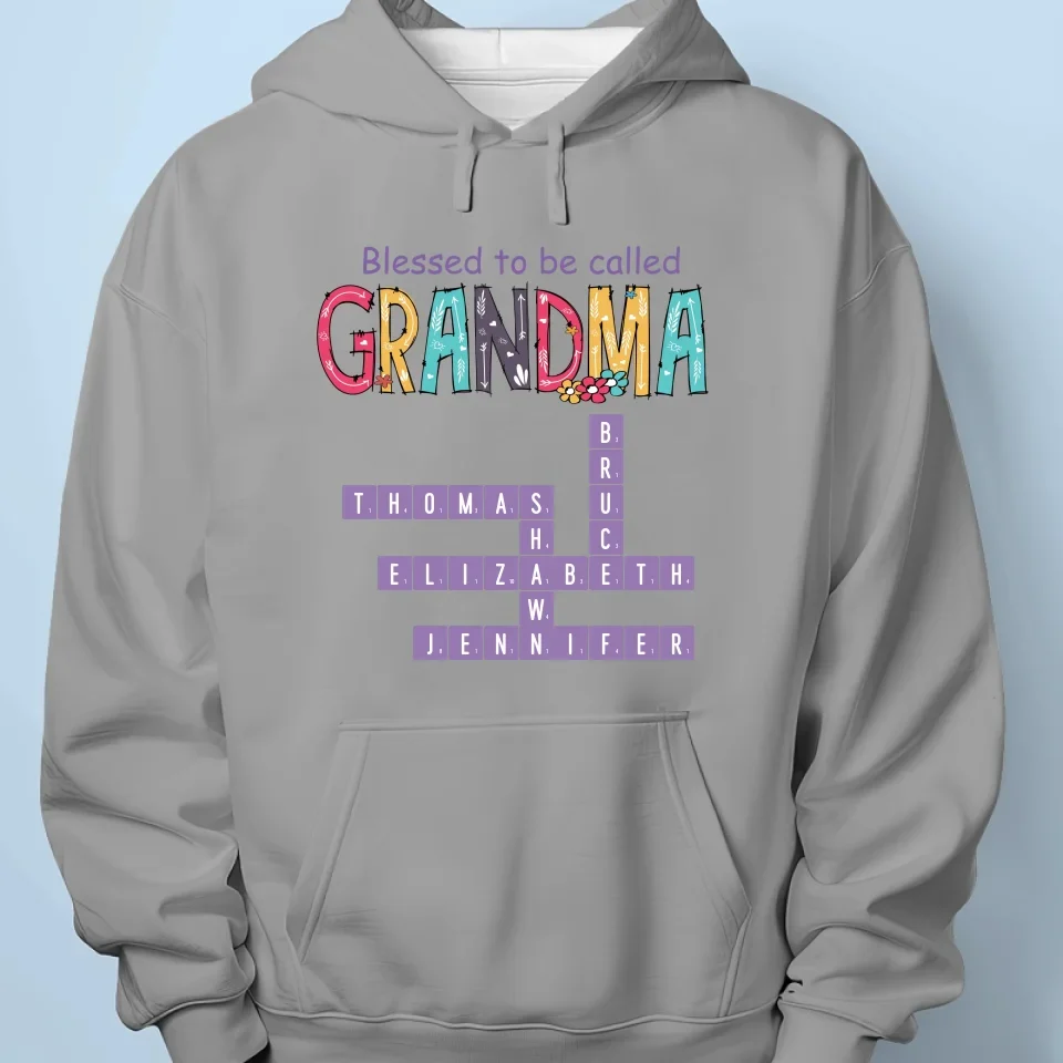 Puzzling Through Life With Grandma By Our Side - Family Personalized Custom Unisex T-shirt, Premium T-shirt, Hoodie - Gift For Mom, Grandma - Image 7